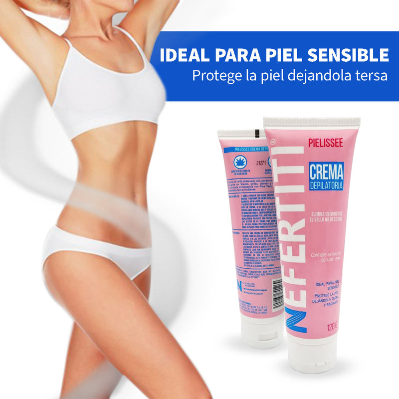 Crema Depiladora Hombre y Mujer - Ideal para Piernas, Brazos y Área Bikini