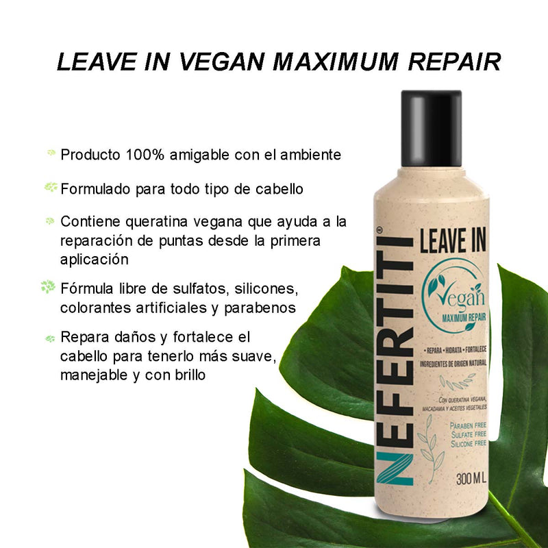 Leave-In Vegan - Hidratación y Protección para Cabello Natural