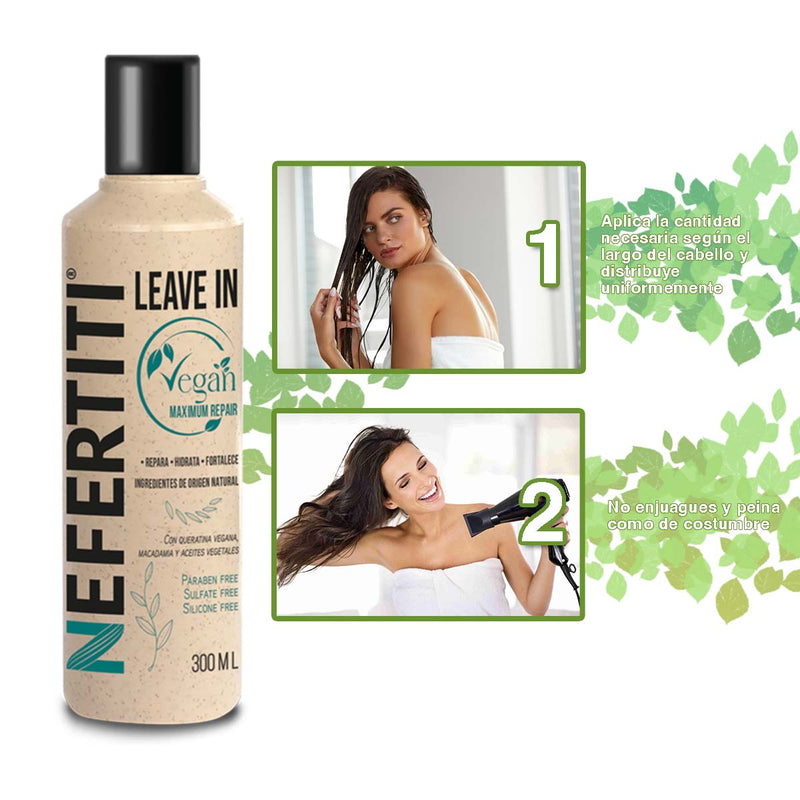 Leave-In Vegan - Hidratación y Protección para Cabello Natural