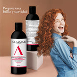 Shampoo Matizador Rojo Alfamar Intensifica Tonos Rojizos Caoba y Cobre