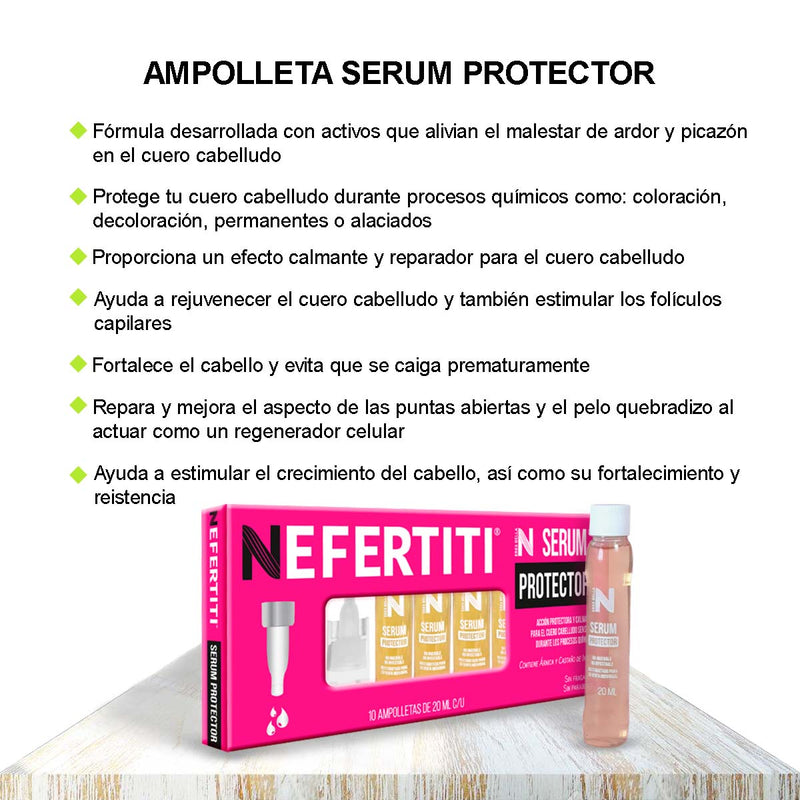 Ampolletas Sérum Protector - Cuida el Cuero Cabelludo en Procesos Químicos