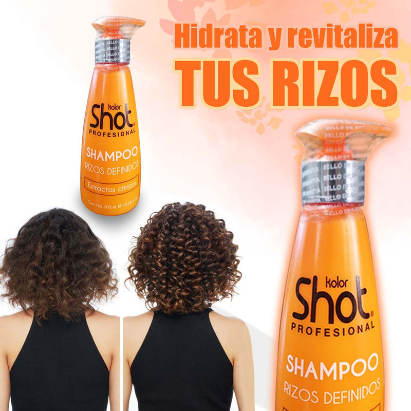 Shampoo Rizos Definidos Kolor Shot Profesional 250 Ml