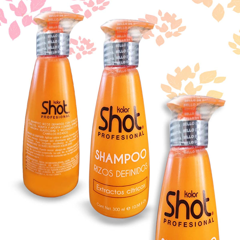 Shampoo Rizos Definidos Kolor Shot Profesional 250 Ml