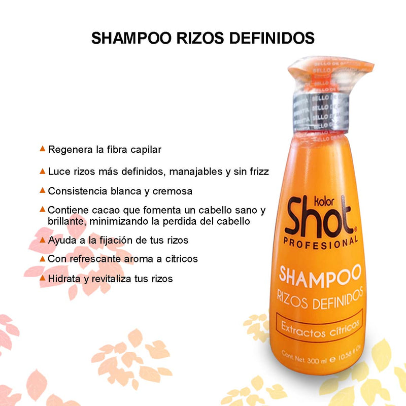 Shampoo Rizos Definidos Kolor Shot Profesional 250 Ml