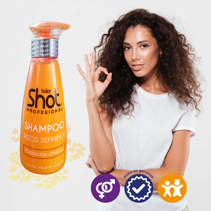 Shampoo Rizos Definidos Kolor Shot Profesional 250 Ml