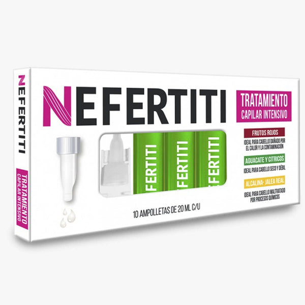 Ampolletas Para Cabello Seco Aceite De Aguacate Nefertiti 10pzas