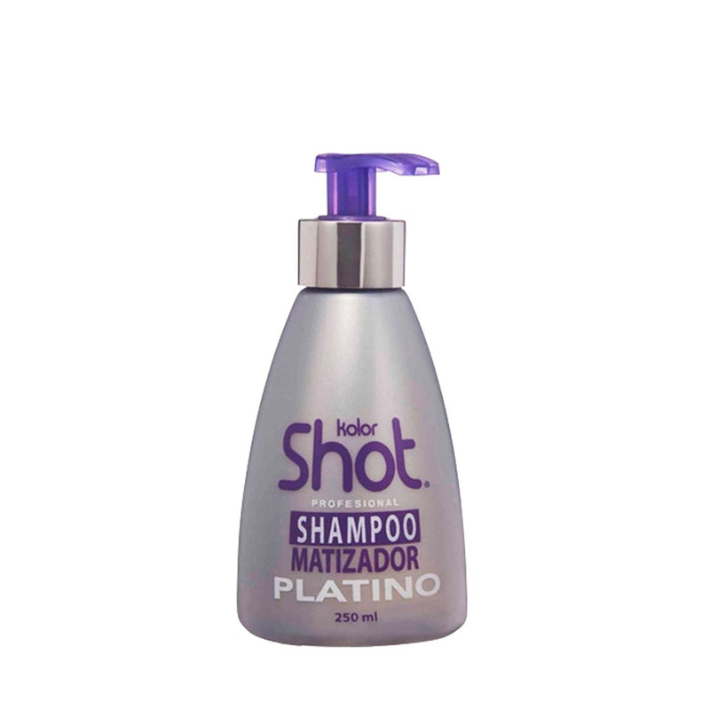 Shampoo Matizador Plata Cabello Platinado Kolor Shot 250 Ml